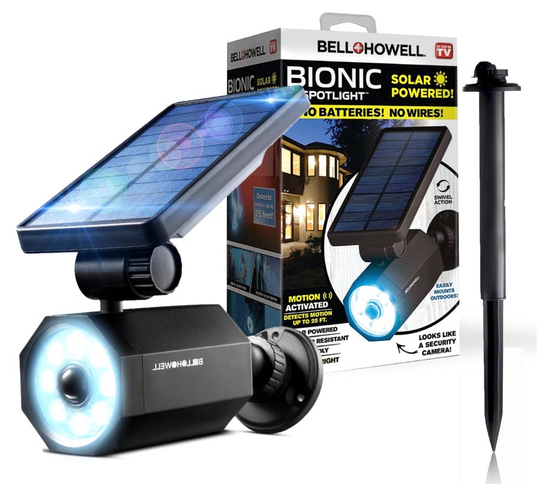 Bell Howell Bell+Howell Bionic Spotlight Motion Solar Spot Lights Outdoor Waterproof, Landscape Light, Outdoor Solar Yard Lighting Weather Resistant, Super Bright LED Lights, for Garden, Lawn As Seen On TV - Image 1